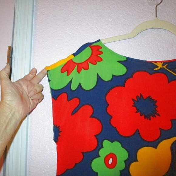 MARIMEKKO Maija KUKKATORI Mini Size XS DRESS Tunic SHIFT Retro MOD Target 70s - Picture 4 of 13